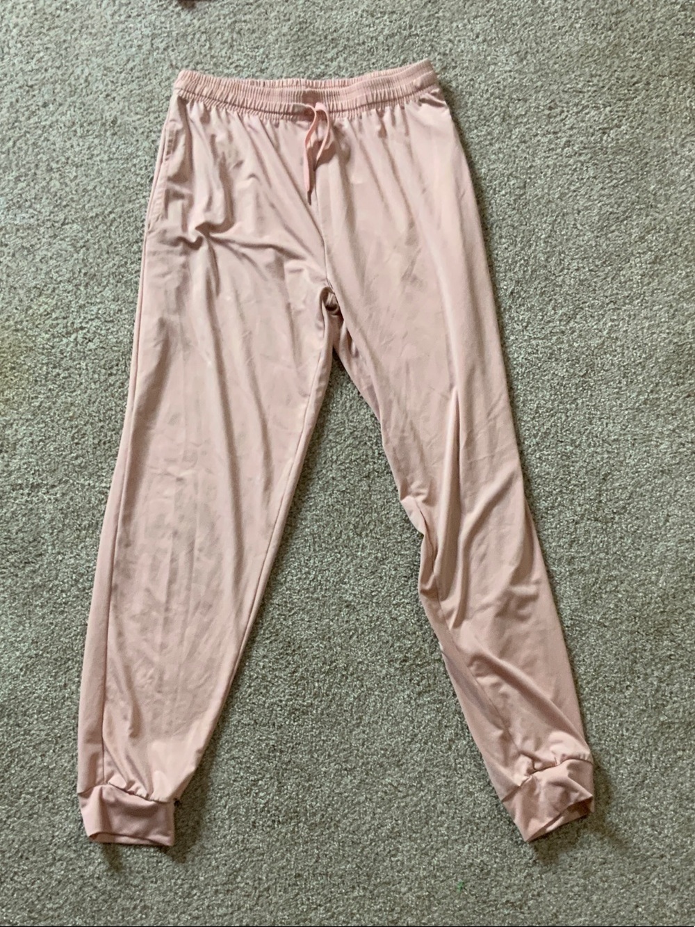 Girls' Pink Drawstring Jogger Pants
